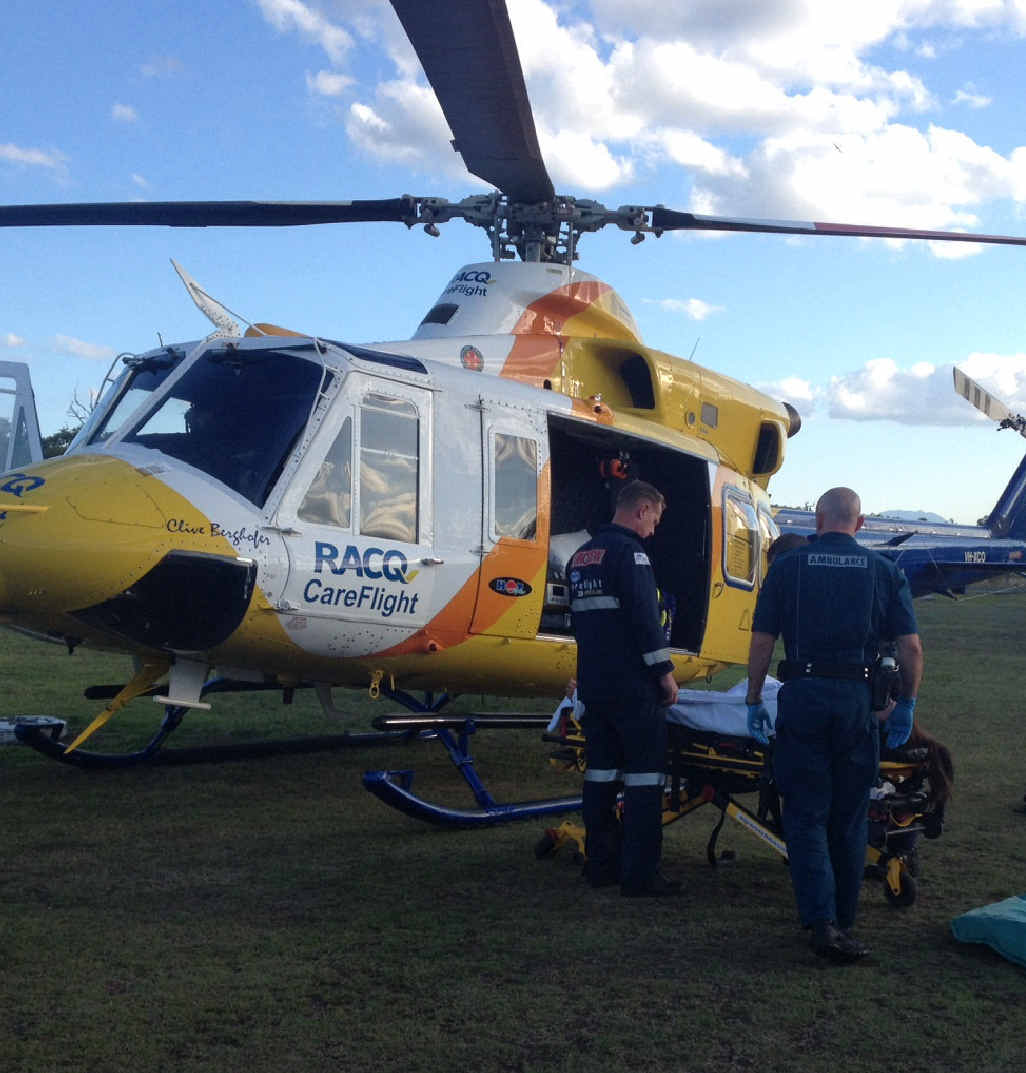 MERCY DASH: The RACQ CareFlight rescue helicopter. MERCY DASH: The RACQ CareFlight rescue helicopter.